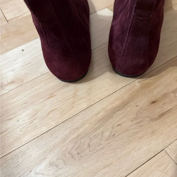 Born Women's Burgundy Ankle Booties - Picture 4 of 7